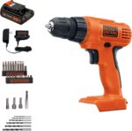 BLACK+DECKER 20V MAX POWERCONNECT Power Drill Cordless Drill Driver Electric Screwdriver with 30 Piece Bit Set, Battery and Charger Included (LD120VA) - Image 2