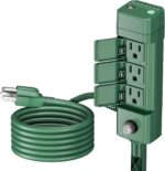 BN-LINK Outdoor Power Stake Timer, Dusk to Dawn Sensor for Outdoor Lights, 6 Grounded Outlets, 6ft Extension Cord, 1875W/15A,Christmas Decorations, ETL Listed - Image 2