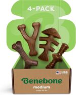 Benebone Medium 4-Pack Dog Toys for Aggressive Chewers – Durable Dog Bones, Made in USA – Dog Toys for Medium Dogs Under 60 lbs - Image 2