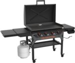 Blackstone 2310 Iron Forged 36” Omnivore Griddle with X-Braced Hood, Powder Coated Steel, Black - Image 2