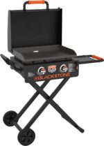 Blackstone 2350 On-the-Go 22” Omnivore Flex-Fold Griddle with Locking Hood, Powder Coated Steel, Black - Image 2