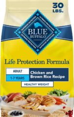 Blue Buffalo Life Protection Formula Healthy Weight Adult Dry Dog Food, Chicken & Brown Rice, Supports Immunity with Antioxidant-Rich LifeSource Bits, Promotes Lean Muscles & Weight Control, 30 lbs. - Image 2