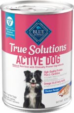 Blue Buffalo True Solutions Active Dog Wet Dog Food for Active Adult Dogs, Made with Natural Ingredients, Chicken, 12.5-oz. Cans (12 Count) - Image 2