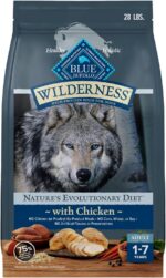 Blue Buffalo Wilderness with Chicken High Protein Dry Dog Food for Adult Dogs, 34% Protein, Supports Immunity with Antioxidant-Rich LifeSource Bits, 28 lbs. - Image 2