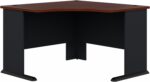 Bush Business Furniture Series A 48W Corner Desk in Hansen Cherry and Galaxy, Small Computer Table for Home or Professional Office - Image 2