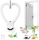 CATPICK Interactive Cat Toys for Indoor Cats - Automatic Flying Bird & Mouse Doorway Hanging Toy, USB Rechargeable Electric Kitten Toy for Hunting Instinct, Enrichment & Exercise, 2 Birds & 1 Mouse - Image 2