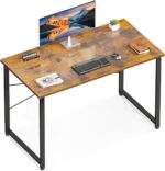 Casaottima 40 Inch Small Computer Desk for Home Office, Study Writing Table for Small Spaces, Simple Modern Desk with Headphone Hooks, Vintage - Image 2