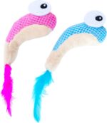 Catstages Petstages Dental Shrimpies Catnip Cat Chew Toy - 2 Pack - Image 2