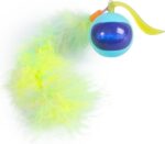 Catstages Roll & Chase Robot Toy –Interactive Electronic Cat Toy for Indoor with Feather Teaser Tail, Lights, USB Rechargeable, Automatic Moving Action for Active Play, Mental Stimulation & Enrichment - Image 2