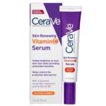 CeraVe Vitamin C Serum for Face with 10% Pure Vitamin C, Hyaluronic Acid & 3 Essential Ceramides, Skin Brightening Antioxidant Serum, Hydrates & Improves Skin Tone & Texture, Fragrance-Free, 1oz - Image 2