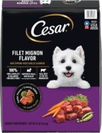 Cesar Small Breed Dry Dog Food for Small Dogs, Filet Mignon Flavor and Spring Vegetables Garnish, 12 lb Bag - Image 2