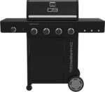 Charbroil Performance Series 4-Burner Gas Grill Cabinet with Side Burner, Black - 463253925 - Image 2