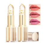Color Changing Lipstick, Gold Crystal pH Color-Changing Lipstick 24HR Transferproof Lip Gloss,Moisturizing Tinted Lip Balm,Mother's Day & Birthday Gifts, Teacher Gifts for Women (2Count (Pack of 2)) - Image 2