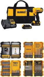 DEWALT 20V MAX* Cordless Drill/Driver Kit with Screwdriver/Drill Bit Set, 100-Piece (DCD771C2 & DWA2FTS100) - Image 2