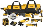 DEWALT 20V MAX Power Tools, 9 Cordless Tool Combo, Impact and Drill Driver, Oscillating Tool, Grinder,Circular and Reciprocating Saw,Right Angle Drill,Speaker,LED Light, 2 Batteries,Charger (DCK940D2) - Image 2
