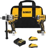 DEWALT 20V MAX XR Brushless Hammer Drill 1/2 In. and High Torque 1/4 Impact Driver Combo with 2 x 4 Ah Batteries and 4 Amp Charger (DCK2112QQ2) - Image 2