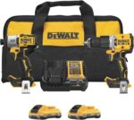 DEWALT 20V MAX XR Impact Driver and Hammer Drill Cordless Power Tool Combo Kit, Includes 2 x 4ah POWERPACK Batteries and a Charger (DCK250QQ2) - Image 2