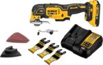 DEWALT 20V MAX XR Oscillating Multi-Tool Kit, Oscillating Tool Accessories, Cordless, 3-Speed, Quick Blade Change, Sand Paper, Blades, Battery and Charger Included (DCS356D1) - Image 2