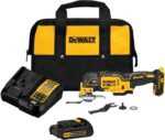 DEWALT 20V MAX XR Oscillating Tool Kit with Blades, 3 Speed Cordless Brushless Multitool, Up to 20,000 OPM, LED Light, Battery and Charger Included (DCS356C1) - Image 2