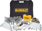 DEWALT Mechanic Tool Set with Case, Socket Set Metric and Standard Full, 1/4" & 3/8" Drive, Hex Keys and Specialty Tools, 168-Piece (DWMT73803) - Image 2