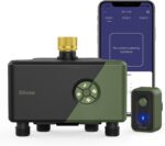 Diivoo 4 Zone WiFi Water Timer with Brass Inlet, Smart Hose Sprinkler Timer 4 Outlets Compatible with Alexa/Google Assistant, 24 Irrigation Plans, Rain Delay & Mist Mode for Garden Lawns (2.4GHz Only) - Image 2