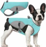 Dog Cooling Jacket for Large Dogs, Pet Cooling Vest with Mesh and D Ring, Dog Reflective Stripe Cooler Jacket for Beach, Hiking, Walking, Blue-L - Image 2