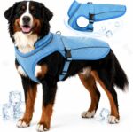 Dog Cooling Vest, Evaporative Cooling Dog Jacket with UV Protection, Lightweight Breathable Mesh Dog Cooling Shirt, Summer Heat Relief Gear with Adjustable Buckles for Hot Weather Walking & Hiking - Image 2