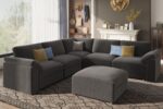 EASE MOOSE Oversized Sectional Modular Sofa,v Shape Sectional Couch with Ottoman,Deep Seat Cloud Couch for Living Room，Removable Cover - Image 2