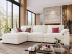 EASE MOOSE Sectional Modular Sofa, Oversized L Shape Sectional Couch Wide Deep seat Sectional Sofa,FSC Certified Comfortable Chenille White Modular Sofa - Image 2