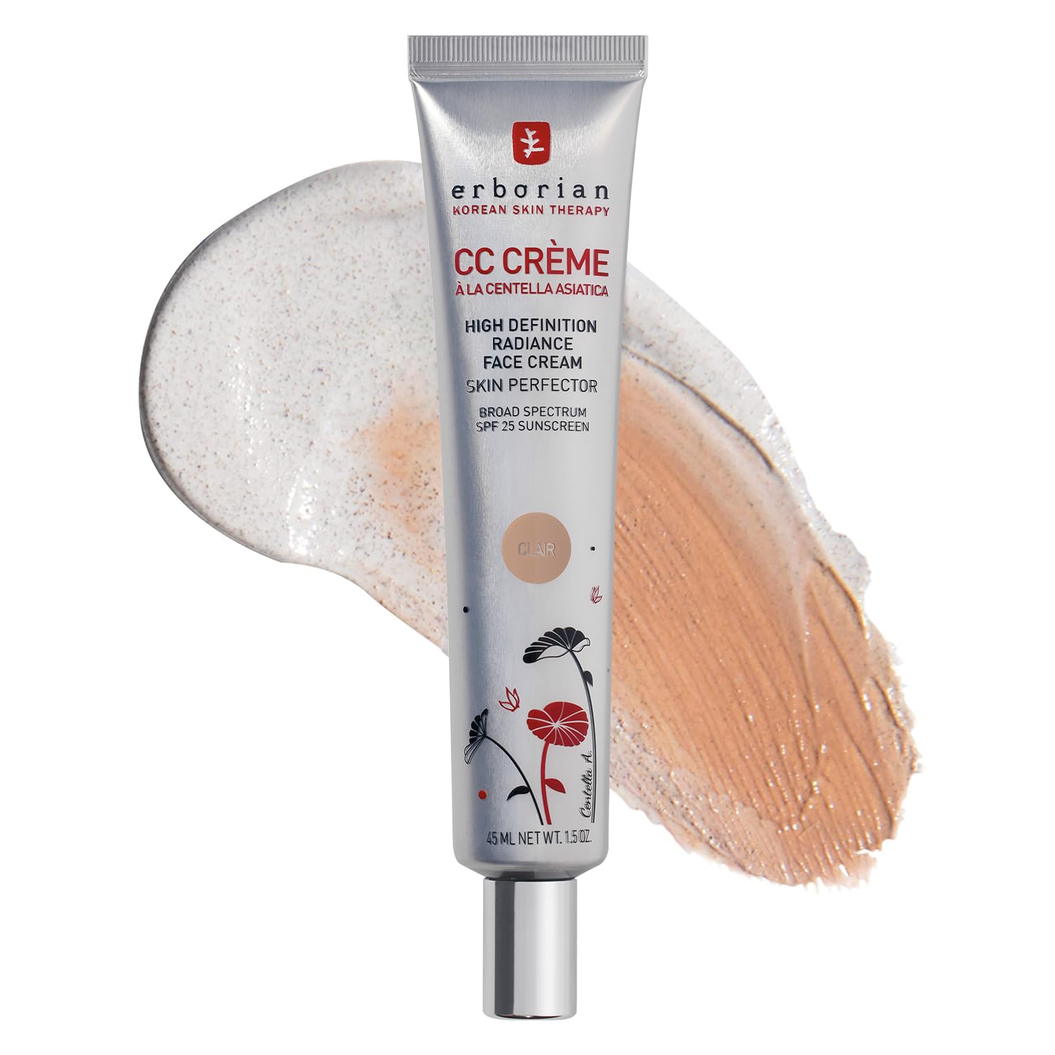 Erborian CC Cream, Color Correcting, Tone-Evening Korean Skincare Makeup Hybrid, Moisturizes, Lightweight, Blurs Skin, Natural, Luminous Finish - Image 2