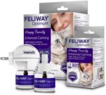 FELIWAY Optimum Cat Calming Diffuser Kit and 1 Pack Refill – Advanced Support to Help Reduce Urine Spraying, Scratching, Fighting and Hiding Due to Stress – All in One Cat Pheromone Plug in Diffuser - Image 2