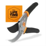 Fiskars Bypass Pruning Shears, 5/8" Cut Capacity Gardening Scissors, Self-Cleaning Sap Groove Prevents Sticking, Non-Slip Grip for Cutting Stems & Branches, Sharp Steel Blades w/ Low-Friction Coating - Image 2