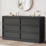 GarveeHome 6 Drawer Dresser for Bedroom, 47in Wide Natural Oak 6 Chest of Drawers with Large Storage, Wooden Dresser Organizer Closet for Living Room, Entryway, Nursery - Image 2