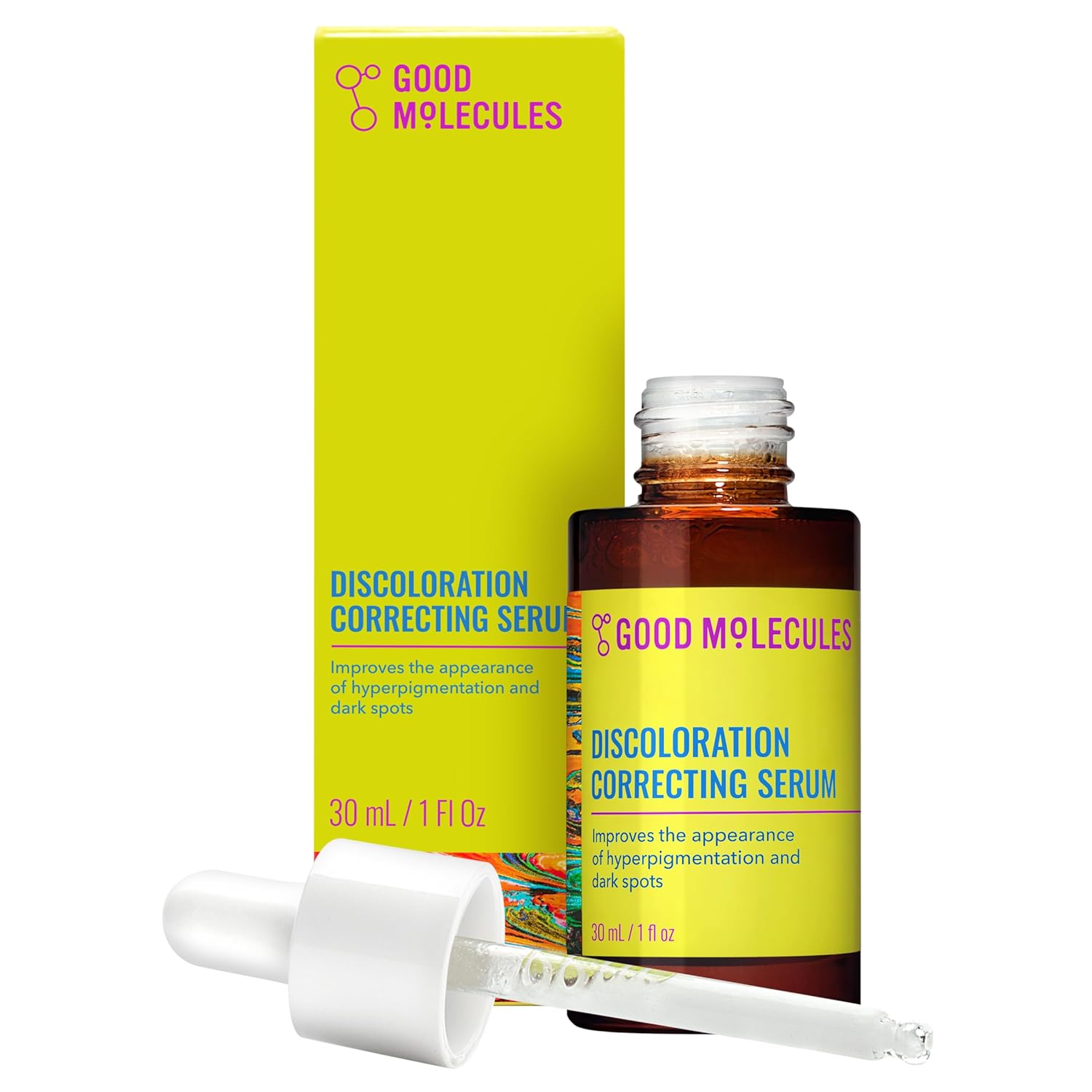 Good Molecules Discoloration Correcting Serum - Serum to Target Dark Spots and Discoloration - Skin Care for Face, 1 fl oz - Image 2