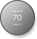 Google Nest Thermostat - Smart Thermostat for Home - Programmable Wifi Thermostat - Charcoal (Renewed) - Image 2