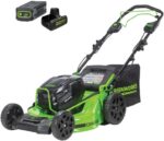 Greenworks 82V 21" Self-Propelled Lawn Mower, 8.0Ah Battery + Dual Port Charger - Image 2