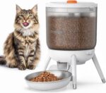 Invengo Automatic Cat Feeder, 3L Timed Pet Feeder for Cats & Small Dogs, Dual Power USB & Battery, Clear Hopper, Easy-Clean, Dry Food & Kibble, Up to 6 Meals Daily - Image 2