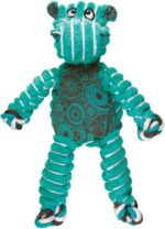 KONG Floppy Knots - Durable No‑Stuffing Squeaky Rope & Plush Dog Toy - for Teething, Playing (Hippo, Small/Medium) - Image 2