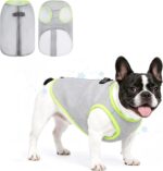 KOOLTAIL Dog Cooling Vest, Sun Protection Easy on off Cooling Pet Shirt Harness with Zipper & Leash Ring, Breathable Summer Quick Dry Clothes, Relief in Hot Weather for Small Medium Large Dogs, Grey M - Image 2