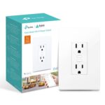 Kasa Smart Plug KP200, In-Wall Smart Home Wi-Fi Outlet Works with Alexa, Google Home, No Hub Required, Remote Control, ETL Certified , White, 1 Pack - Image 2