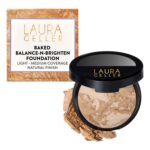 LAURA GELLER NEW YORK Award-Winning Baked Balance-n-Brighten Color Correcting Powder Foundation – Handmade in Italy – Buildable Coverage, Matte Finish – For Mature & Sensitive Skin – 04 Medium - Image 2