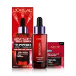 L'Oreal Paris Revitalift Triple Power Face Serum with Tri-Peptides, Hyaluronic Acid and Vitamin C, Anti Aging, Anti Wrinkle Serum to Firm and Brighten, 1 FL oz, + Sample - Image 2