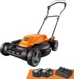 LawnMaster CLMF4819X 19-inch Brushless Cordless Lawn Mower with 2X24V MAX 4.0Ah Battery and a Dual Charger 6 Cutting Position - Image 2