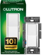 Lutron Diva LED+ Dimmer Light Switch for Dimmable LED, 150 Watt, Single-Pole or 3-Way, DVCL-153P-WH, White - Image 2