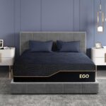 MLILY EGOHOME 14 Inch Queen Memory Foam Mattress for Back Pain, Cooling Copper Gel Bed in a Box, Foam Made in USA, CertiPUR-US Certified, Therapeutic Medium Firm, 60x80x14 Black - Image 2