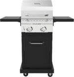 Megamaster Deluxe 2-Burner Gas Grill with Foldable Side Tables, 418 SQ In Cooking Space, 28000 BTUs, Stainless Steel Lid, Propane BBQ Grill for Outdoor Cooking, Patios, Backyards and More - 720-0864MA - Image 2