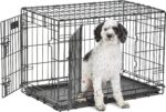 MidWest Homes for Pets 30-Inch LifeStages Crate for Medium Breeds, 21-40 lbs, Double Door Folding Dog Crate with Divider Panel, Leak-Proof Tray & Secure Latch, Heavy-Duty & Easy to Assemble - Image 2