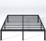 NEW JETO Metal Bed Frame,Queen Size Bed Frame with Storage Space,Heavy Duty Sturdy Mattress Foundation,Easy Assembly,No Box Spring Needed, Black,14 Inch,Queen - Image 2