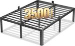 NKZ 18 Inch Metal Platform Bed Frame,Queen Bed Frame with Storage Space, No Box Spring Needed, Easy Assembly, Noise Free, 3,500 lbs Heavy Duty Steel Slats Support - Image 2