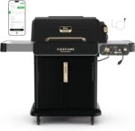 Ninja FlexFlame ProConnect Grill & Smoker | 5-in-1 Smart Cooking System | Electric & Propane | App-Connected | 3-Burner Digital Control | Roast, Griddle & Pizza Maker | Black/Gold | PG305 - Image 2